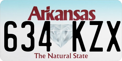 AR license plate 634KZX