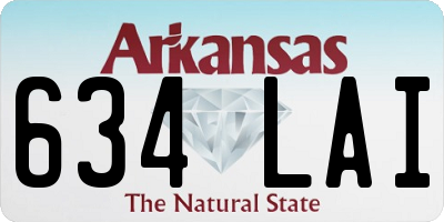 AR license plate 634LAI