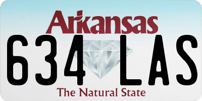 AR license plate 634LAS