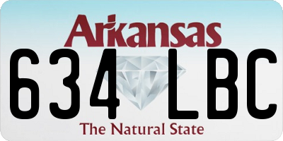 AR license plate 634LBC