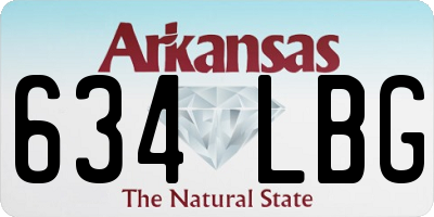 AR license plate 634LBG