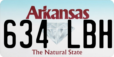AR license plate 634LBH