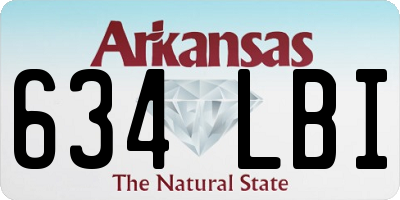 AR license plate 634LBI