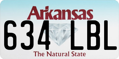 AR license plate 634LBL