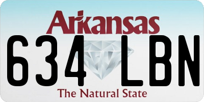 AR license plate 634LBN