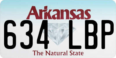 AR license plate 634LBP