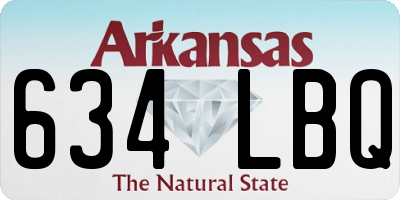 AR license plate 634LBQ
