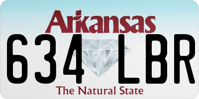 AR license plate 634LBR