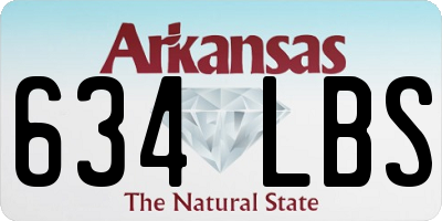 AR license plate 634LBS