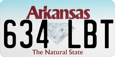 AR license plate 634LBT