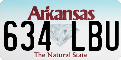AR license plate 634LBU