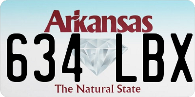 AR license plate 634LBX
