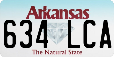 AR license plate 634LCA