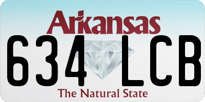 AR license plate 634LCB