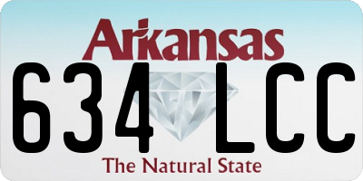 AR license plate 634LCC