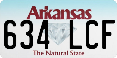 AR license plate 634LCF