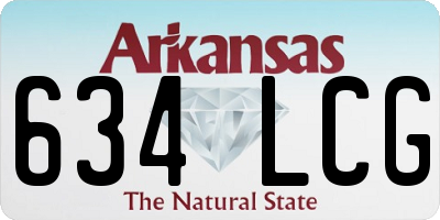 AR license plate 634LCG