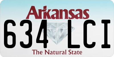 AR license plate 634LCI