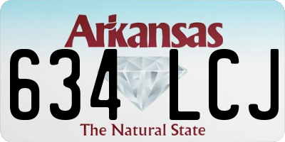 AR license plate 634LCJ