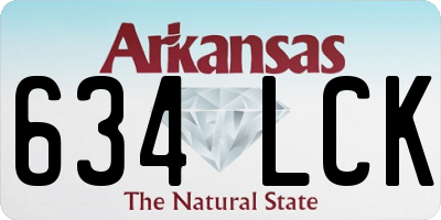 AR license plate 634LCK
