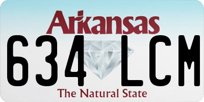 AR license plate 634LCM