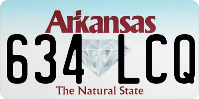 AR license plate 634LCQ
