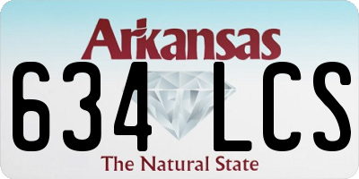 AR license plate 634LCS