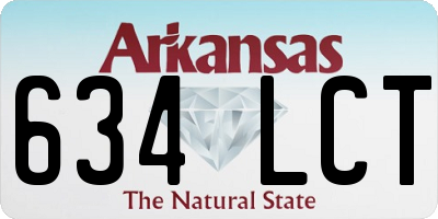 AR license plate 634LCT