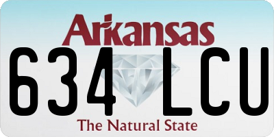 AR license plate 634LCU