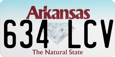 AR license plate 634LCV