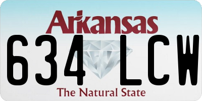 AR license plate 634LCW
