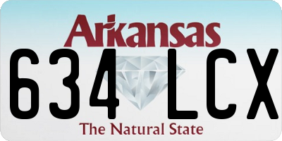 AR license plate 634LCX