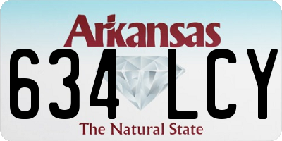 AR license plate 634LCY