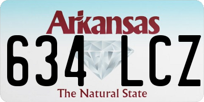AR license plate 634LCZ