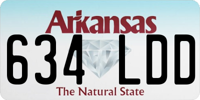 AR license plate 634LDD