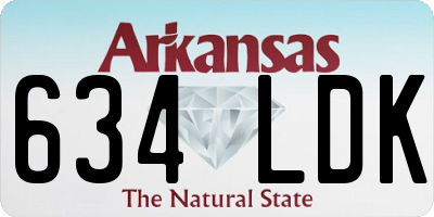 AR license plate 634LDK