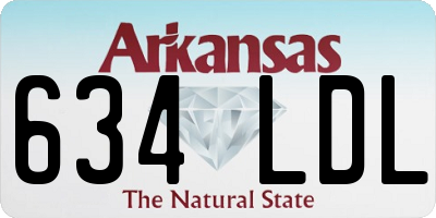 AR license plate 634LDL