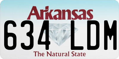 AR license plate 634LDM