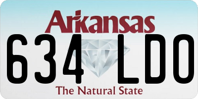 AR license plate 634LDO