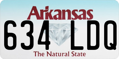AR license plate 634LDQ