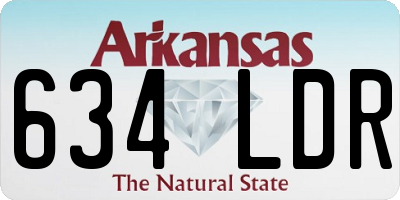 AR license plate 634LDR
