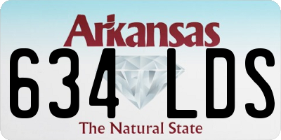 AR license plate 634LDS