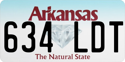 AR license plate 634LDT
