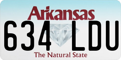 AR license plate 634LDU