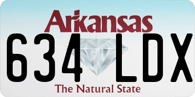AR license plate 634LDX