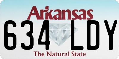 AR license plate 634LDY