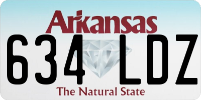 AR license plate 634LDZ