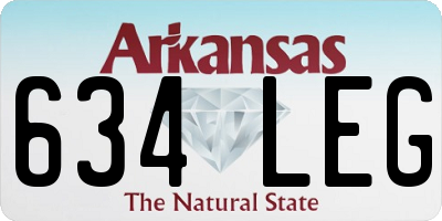 AR license plate 634LEG