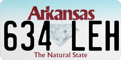 AR license plate 634LEH