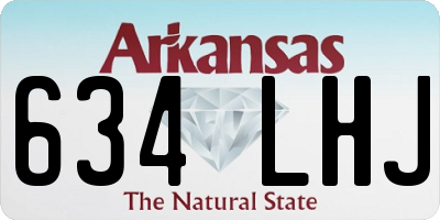 AR license plate 634LHJ
